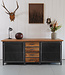 Individuelles Industrie-Sideboard | Stahl und Holz
