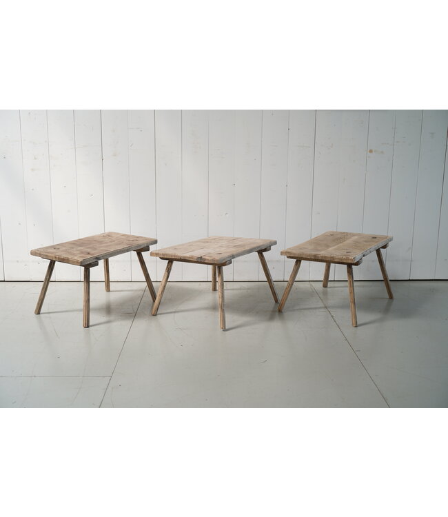 Vintage Holzhocker / Beistelltisch