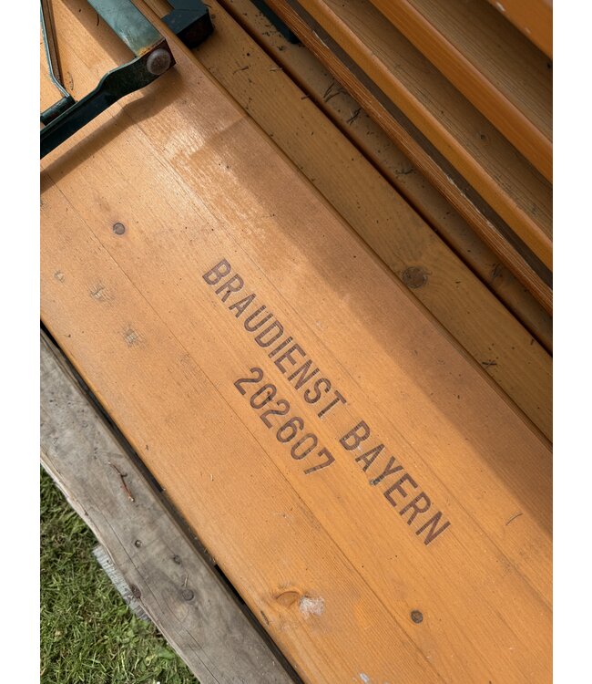 Bierbänke | Freistehende Bierbank - stabile und klappbare Holzbank