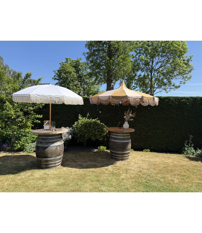 High table Wine barrel / whiskey barrel with top