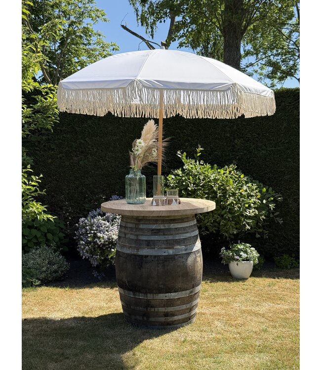Stehtisch aus einem Weinfass / Bartisch aus einem Whiskyfass