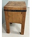 Vintage wooden chopping block