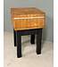 Vintage chopping block with black base