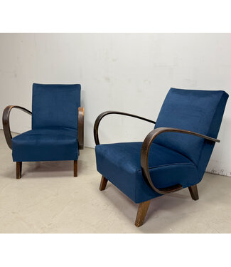 Set vintage Halabala fauteuils