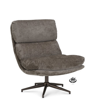 Draaibare fauteuil Movie taupe