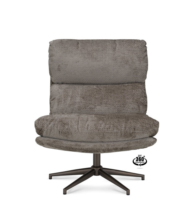 Draaibare fauteuil Movie taupe