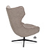 Fauteuil Finn – draaibaar in mocca kleur