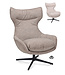 Finn armchair – swivel in mocha colour