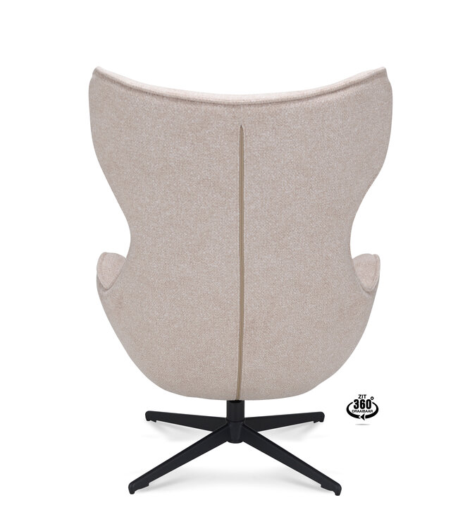 Fauteuil Finn – draaibaar in kleur 'Sand'