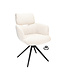 Armchair Elin – swivel dining chair color Linen