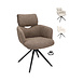 Armchair Elin – swivel dining chair color Sepia