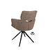Armchair Elin – swivel dining chair color Sepia