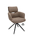 Armchair Elin – swivel dining chair color Sepia