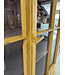 Vintage yellow display cabinet