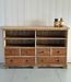 Vintage cabinet with open compartments and 6 drawers