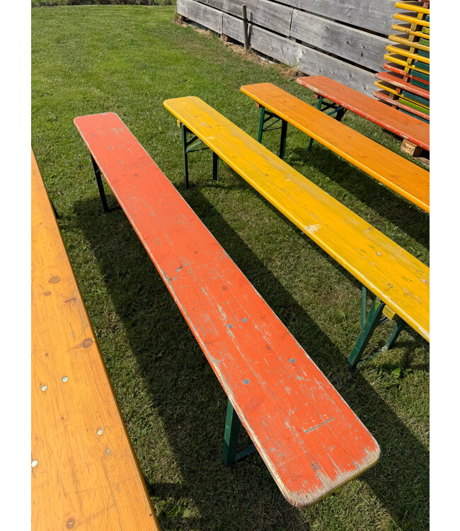 Beer benches | Standalone beer bench - sturdy and foldable wooden bench