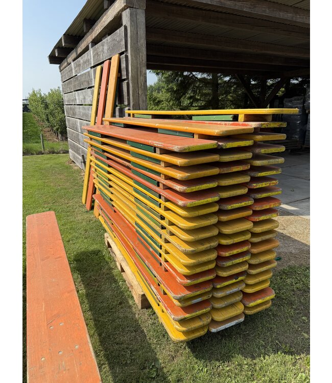 Bierbänke | Freistehende Bierbank - stabile und klappbare Holzbank