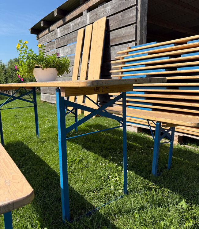 Original beer set – folding beer table with benches