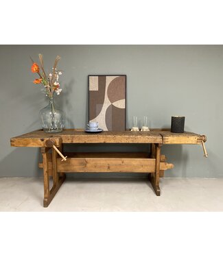 Vintage-Werkbank aus Holz