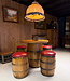 Oldwood Table and stools made from wooden barrels / whisky barrel wine barrel