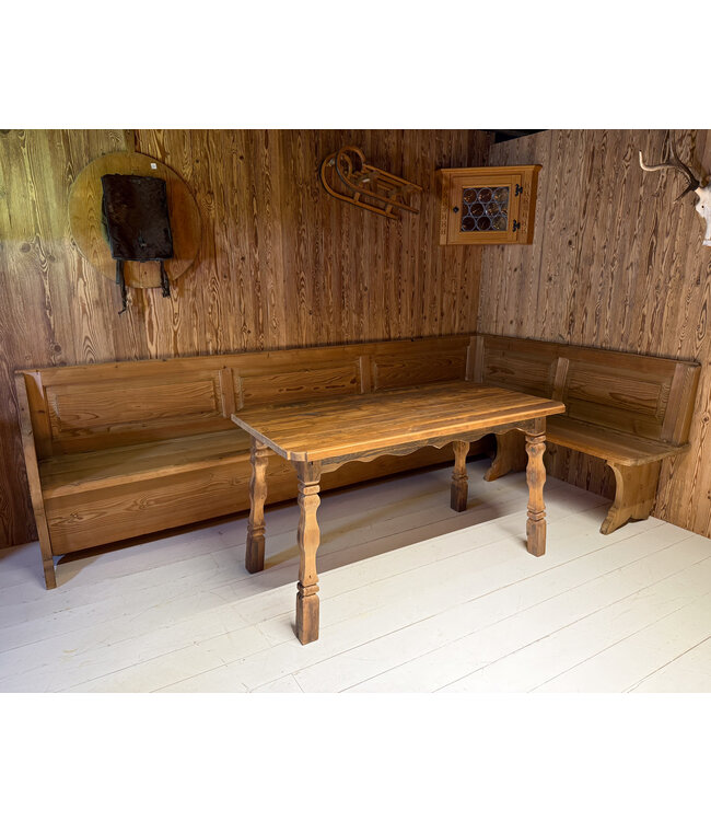 Authentic Alpine corner sofa / flap sofa