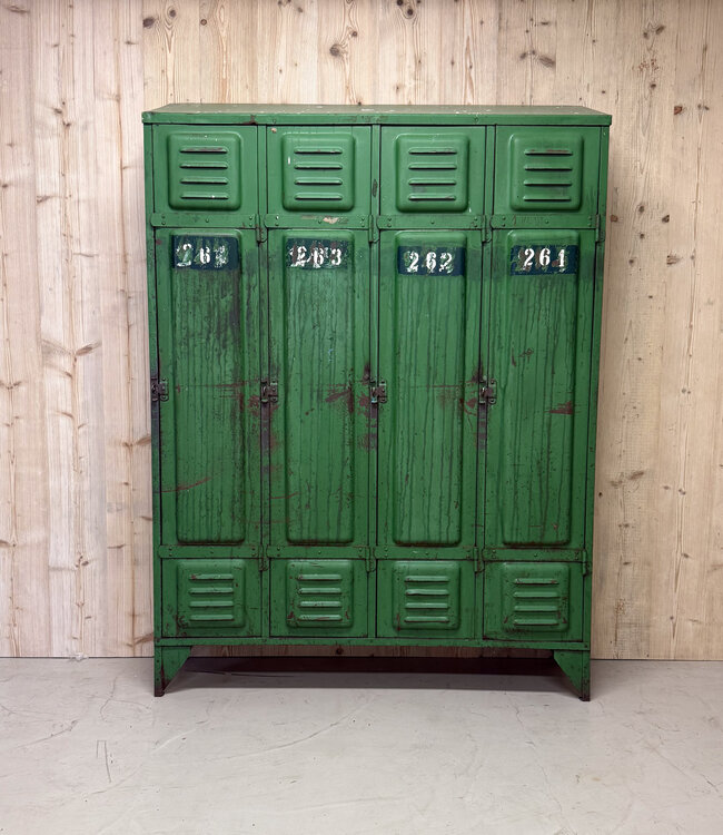 Vintage metalen lockerkast