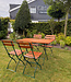Vintage Bistro-Gartenmöbelset | Klapptisch + 4 Stühle