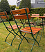 Vintage Bistro-Gartenmöbelset | Klapptisch + 4 Stühle