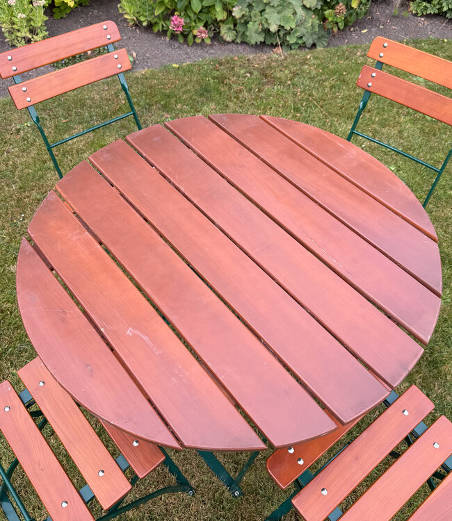 Rundes Vintage-Bistro-Set