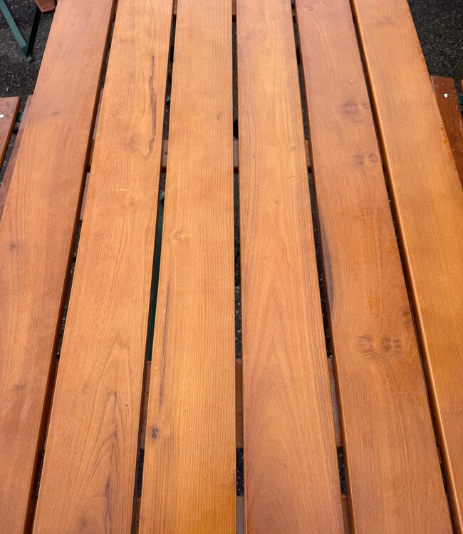 Vintage bistro tuintafel met 4 klapstoelen