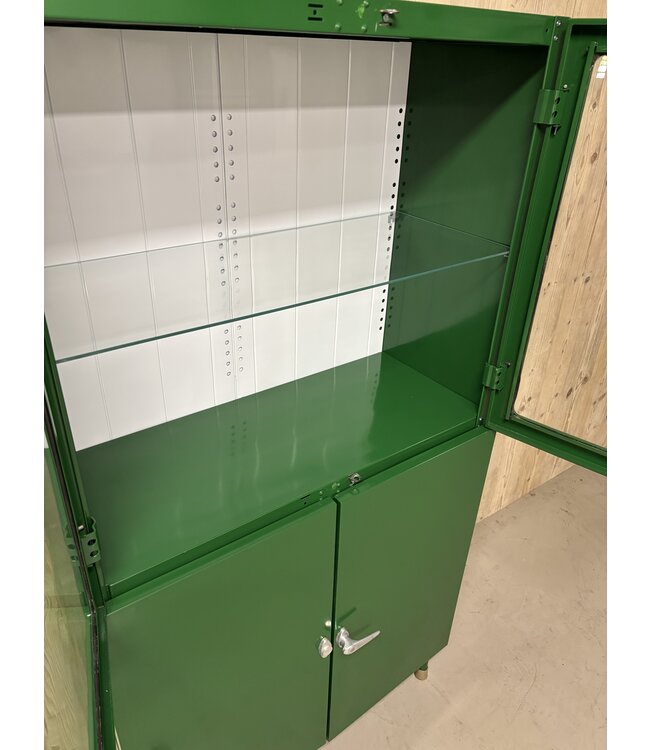 Vintage green medicine cabinet