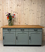 Wooden vintage sideboard with drawers