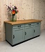 Wooden industrial sideboard with drawers