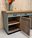 Wooden industrial sideboard with drawers