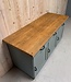 Houten industrieel dressoir met lades
