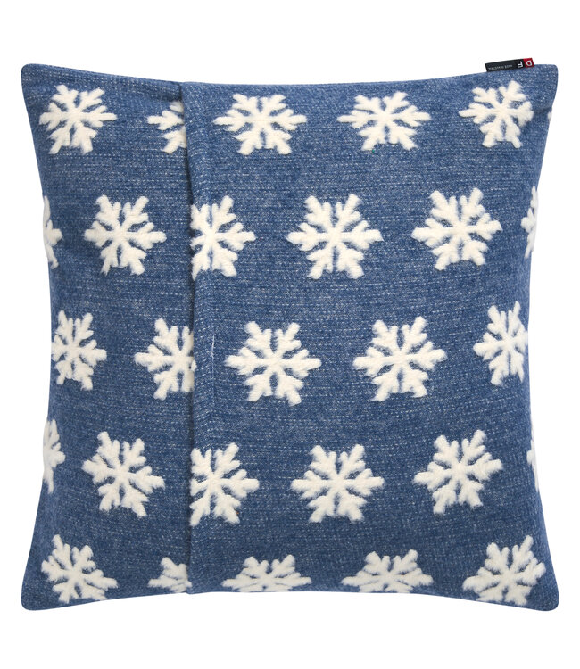 David Fussenegger blue cushion cover Snowflake