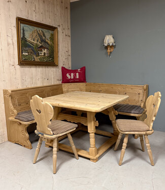 Oldwood Vintage Alpen Stube set / Austrian dining area