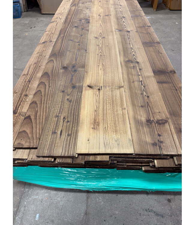 Dunkles Scheunenholz – Wandverkleidung aus alpinem Holz – Holzplanken