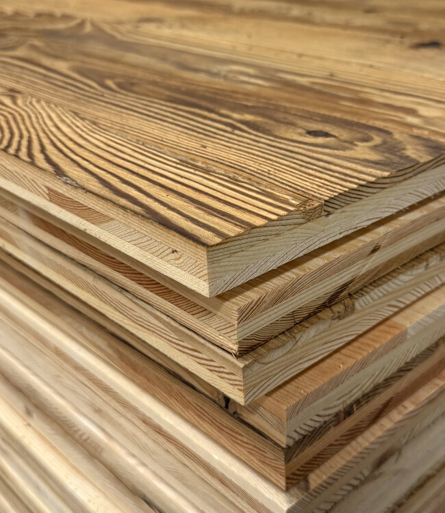 Barnwood panel 3-layer Alpine wood - Honey color - Wall panel