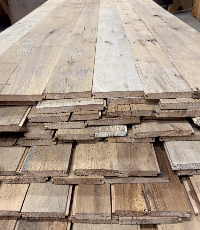 Poplar wall shelves with tongue and groove