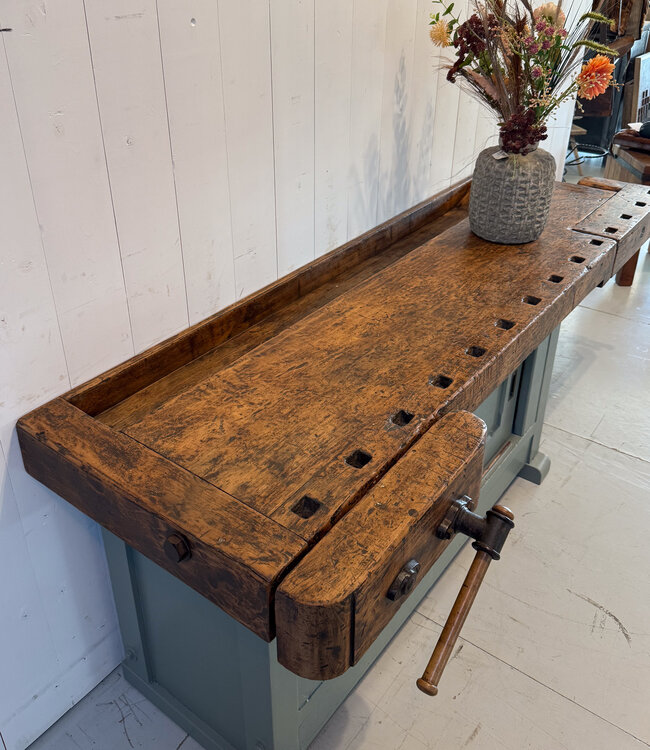 Ulmia ott houten werkbank met schuifdeuren