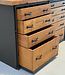Vintage-Sideboard aus Holz und Stahl mit Schubladen