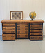 Vintage-Sideboard aus Holz und Stahl mit Schubladen