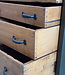 Vintage-Sideboard aus Holz und Stahl mit Schubladen