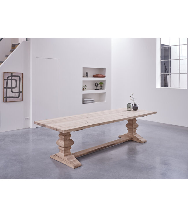 Wooden monastery dining table Paris - Showroom model