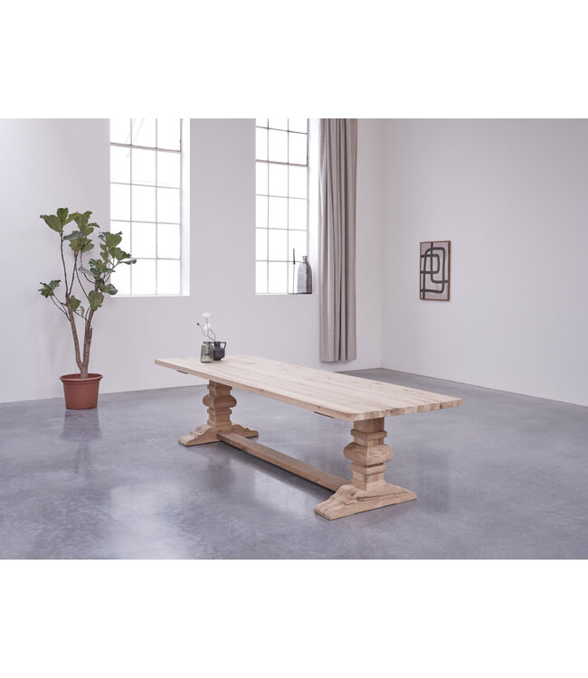 Wooden monastery dining table Paris - Showroom model