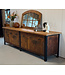 Vintage wooden sideboard with drawers