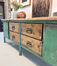Industrial sideboard made of wood and steel | Sideboard with drawers
