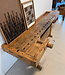 Industrial wooden workbench