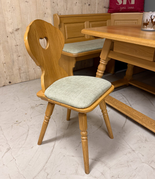 Oostenrijkse eethoek / Alpen Stube set eikenhout